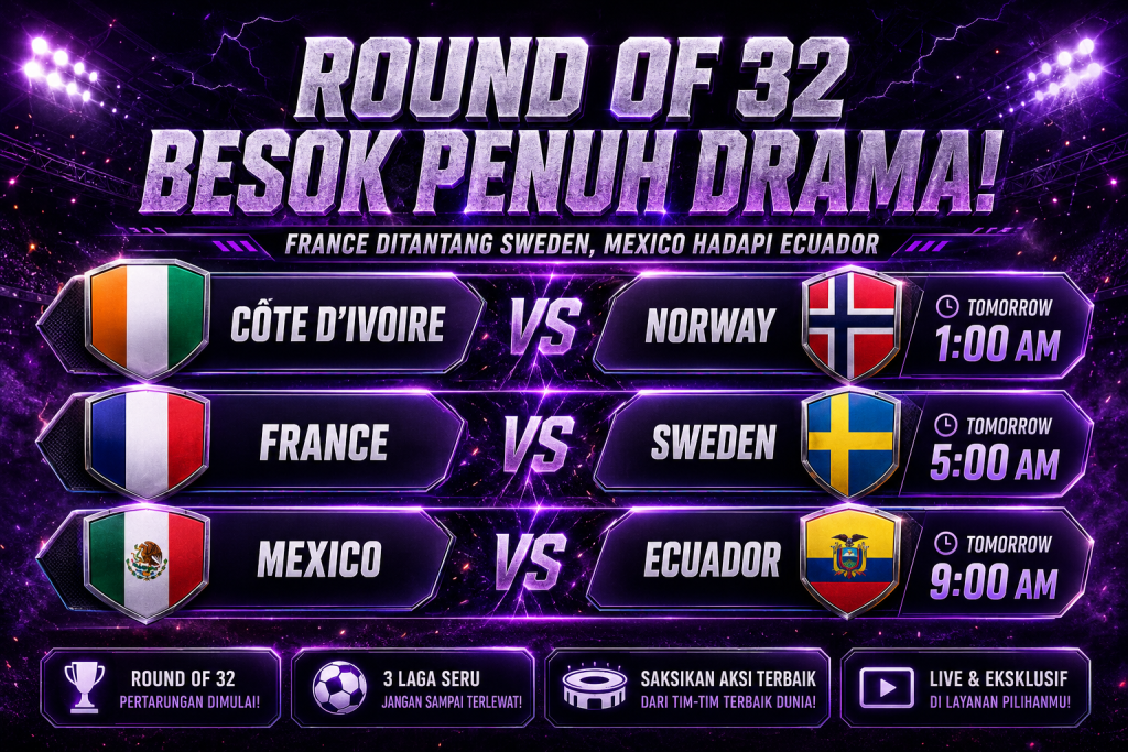 Jadwal Pertarungan Bola Sengit