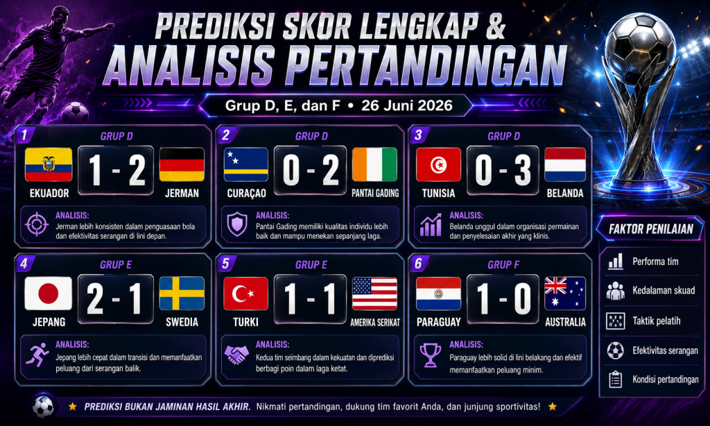 Jadwal Piala Dunia Memanas